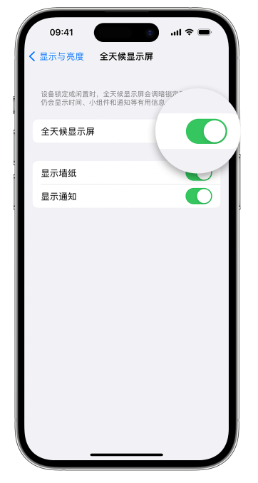 枣阳苹果14维修店分享如何自定义 iPhone 14 Pro 常亮显示屏 