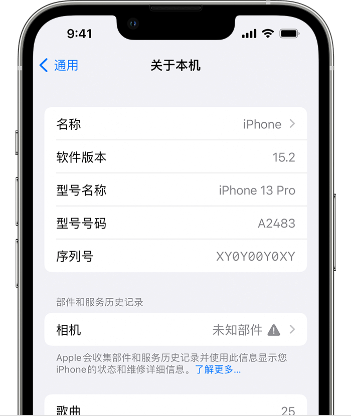 枣阳苹果维修分享iPhone 出现提示相机“未知部件”是什么原因？ 